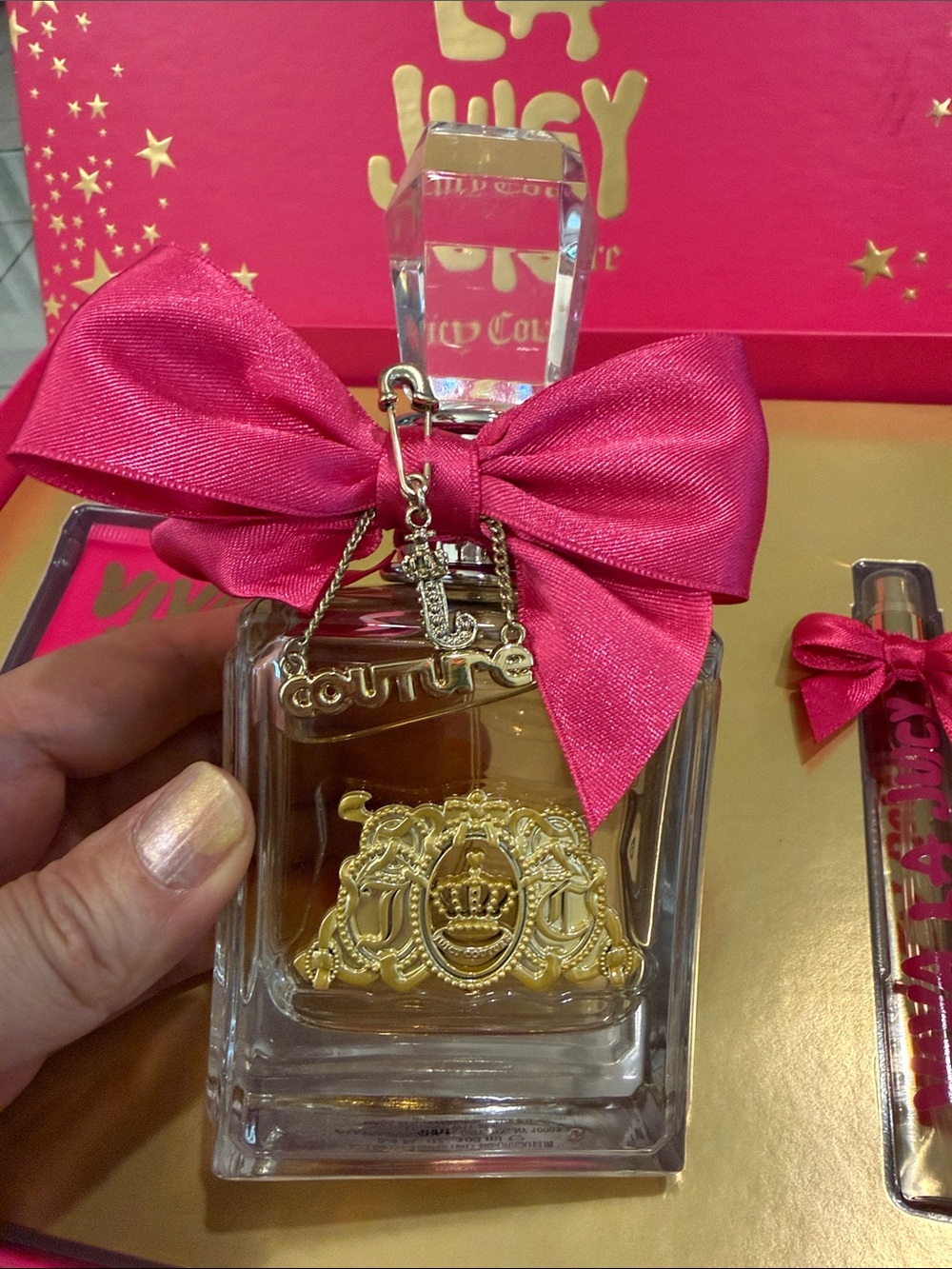 Juicy Couture Viva La Juicy Gift Trio - Hot Pink & Gold - Picture 7 of 16